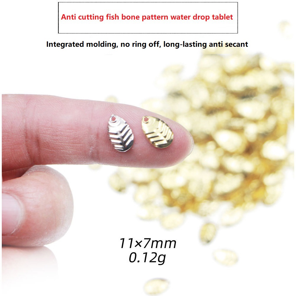 Fishing Lure Accessories - 50 ชิ้น/ล็อต DIY ตกปลา Spinner แหวนเลื่อมเหยื่อเหยื่อ