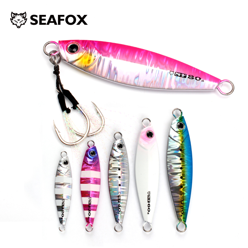 Fishing Lure Spinnerbait - SF10 Japen โลหะหล่อ Jig ช้อน 20/30/40/60/80g