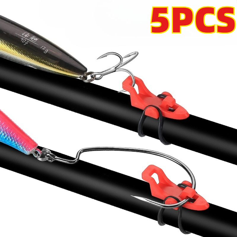 Fishing Lure Jig - ที่เก็บเบ็ดตกปลา 5 ชิ้น อุปกรณ์เสริมสำหรับเก็บเหยื่อตกปลา ที่เก็บเบ็ดจิ๊ก ที่เก็บเบ็ดแบบปลอดภัย