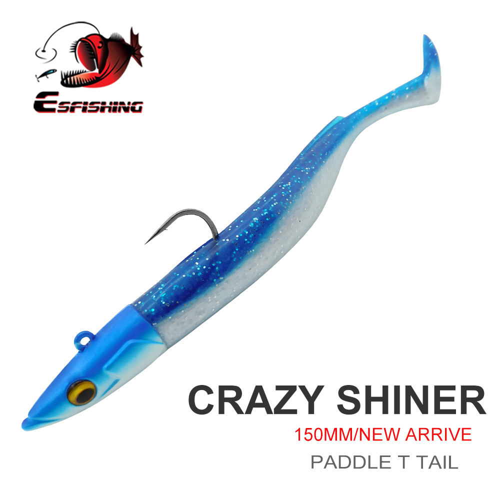 Fishing Lure Soft Plastic - ESFISHING เหยื่อตกปลาแบบนิ่ม Leurre Souple Crazy Paddle