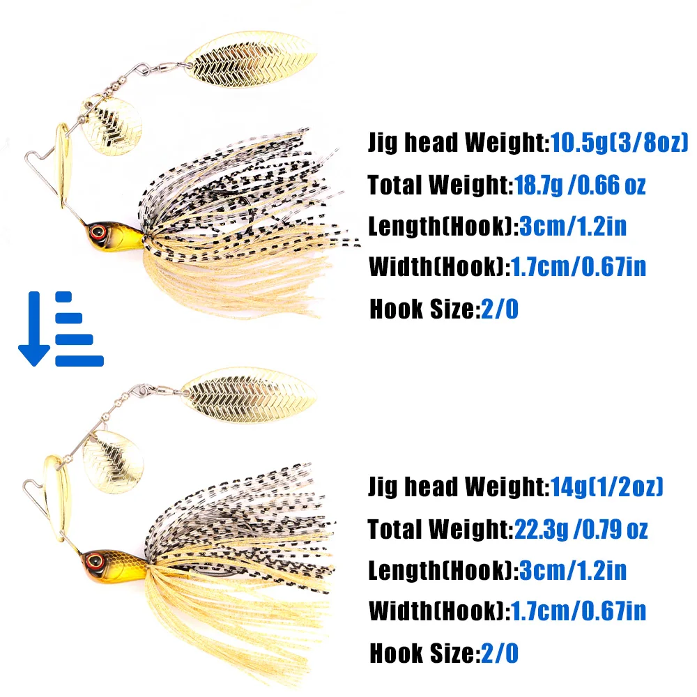 เหยื่อตกปลาโลหะ B&U แบบใบพัด ส - Fishing Lure Blade Bait บทวิจารณ์และราคา