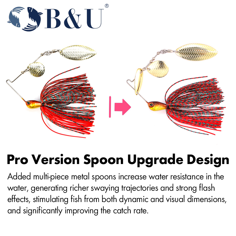 เหยื่อตกปลาโลหะ B&U แบบใบพัด ส - Fishing Lure Blade Bait บทวิจารณ์และราคา