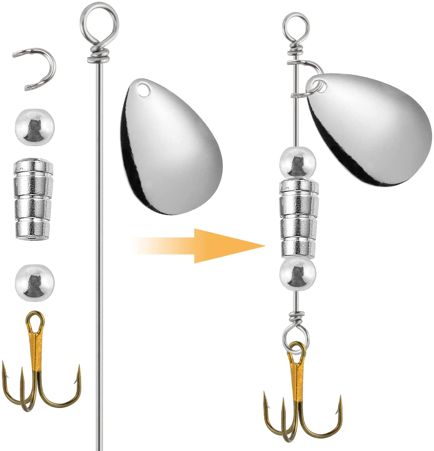 30/100pcs โตเกียว RIG SPINNER  - Fishing Lure Spinnerbait บทวิจารณ์และราคา