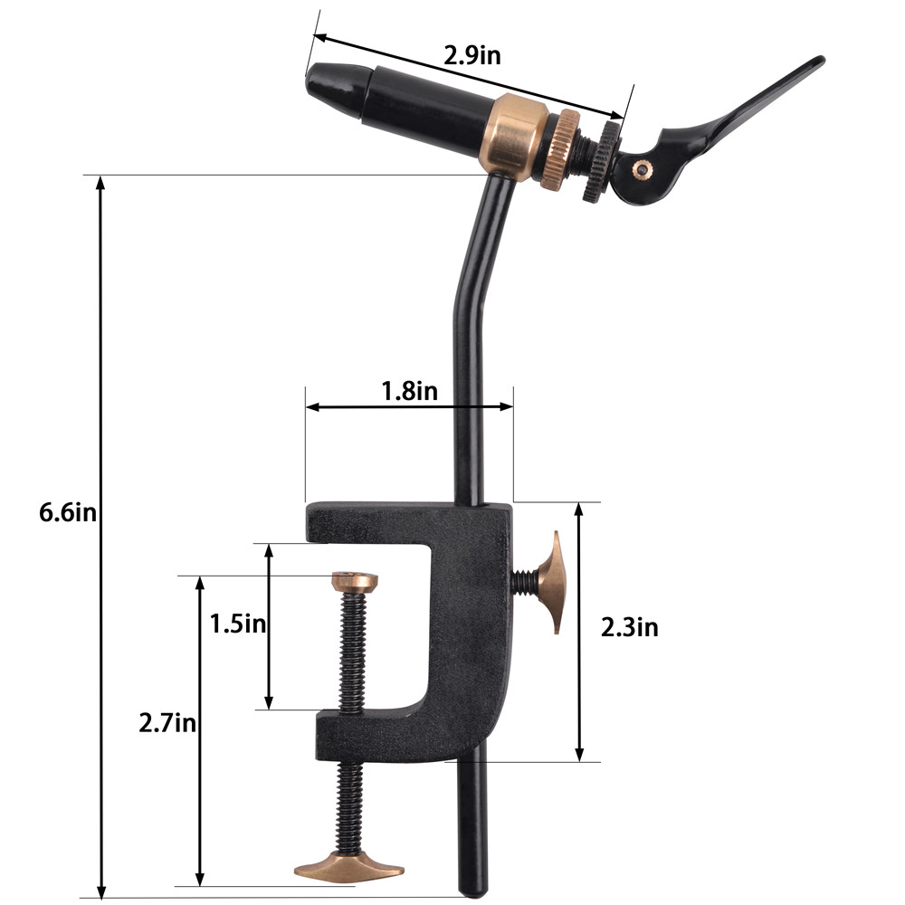 ROTARY Fly Tying Vise เครื่องม - Fishing Lure Jig บทวิจารณ์และราคา