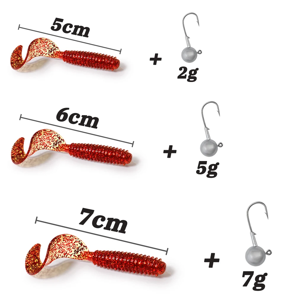 เหยื่อซิลิโคนแบบนิ่ม 50 ชิ้น ร - Fishing Lure Soft Plastic บทวิจารณ์และราคา