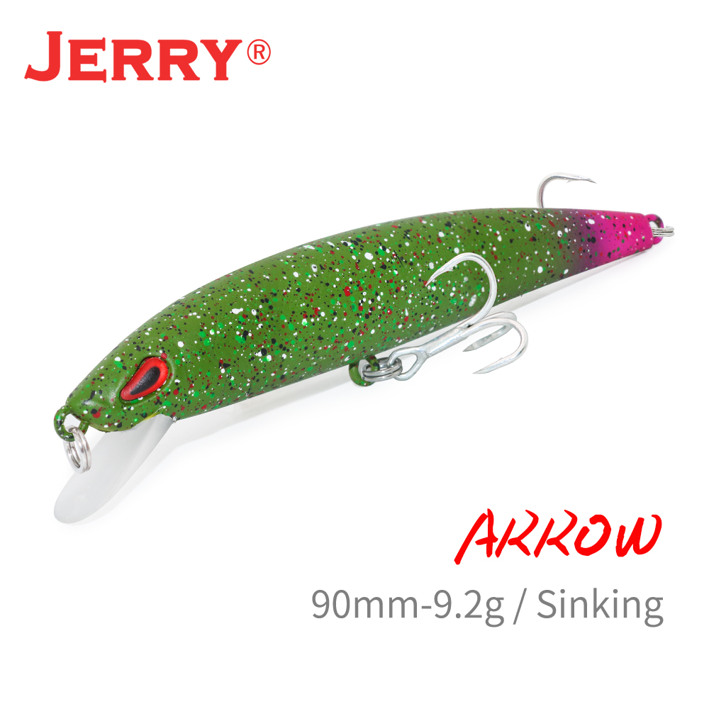 Jerry Arrow Sinking หล่อ Troll - Fishing Lure Jerkbait บทวิจารณ์และราคา