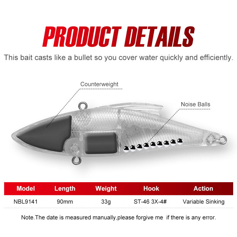 เหยื่อปลอม Noeby 3 ชิ้น ขนาด 9 - Fishing Lure Crankbait บทวิจารณ์และราคา