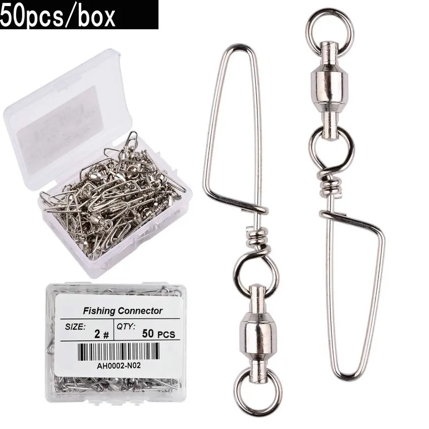 50 ชิ้นลูกปืนตกปลาหมุนพร้อม Co - Fishing Lure Box บทวิจารณ์และราคา