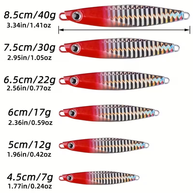 12Pcs ตกปลาโลหะเหยื่อ Jig 7G 1 - Fishing Lure Blade Bait บทวิจารณ์และราคา