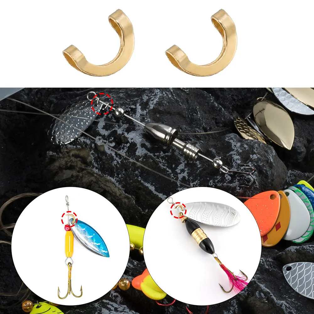 100 ชิ้นตกปลา U รูปคลิปคงที่ตก - Fishing Lure Spinnerbait บทวิจารณ์และราคา