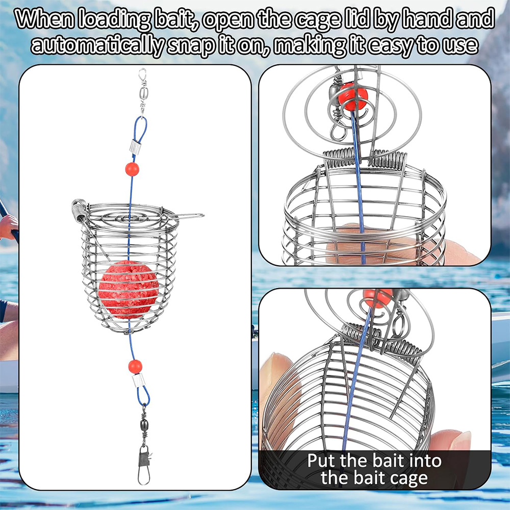 กรงดักปลาคาร์ปสำหรับตกปลา ตะกร - Fishing Lure Accessories บทวิจารณ์และราคา